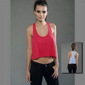 MOCO Eco-Hybrid Slub Micro Jersey Crop Racerback Tank